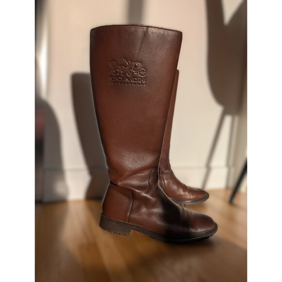 Coach Brown Knee-High Boots - Picture 4 of 9